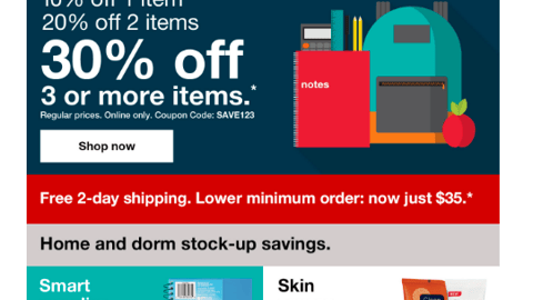 CVS 'Savings as Easy as 1-2-3' Email